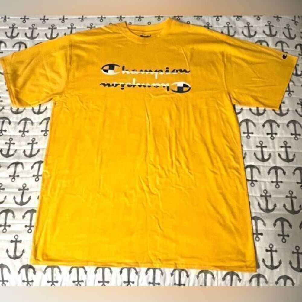 NWOT Men’s Champion Yellow Shirt Size XLT